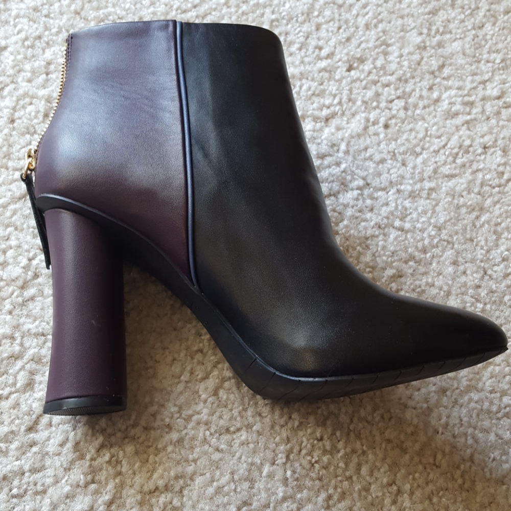 Cabi Bisset Booties Color Block Round Heel Ankle … - image 7